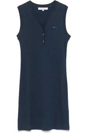 Maison Kitsuné Vestido corto con parche Baby Fox