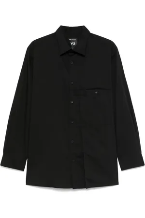 Y-3 Camisa con bolsillo plisado