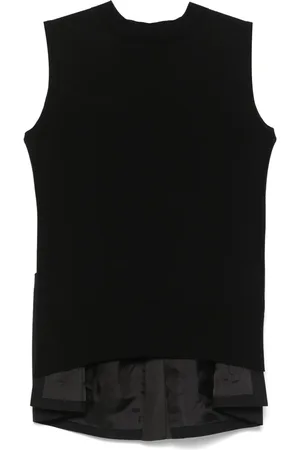 SACAI Chaleco con diseño colour block