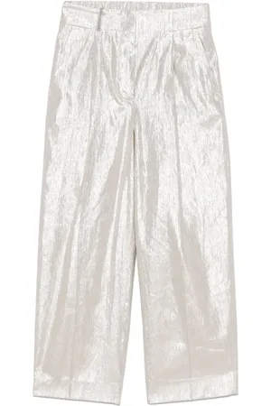 PESERICO SIGN Pantalones con efecto metalizado