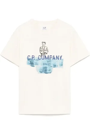 C.P. Company Camiseta con logo estampado