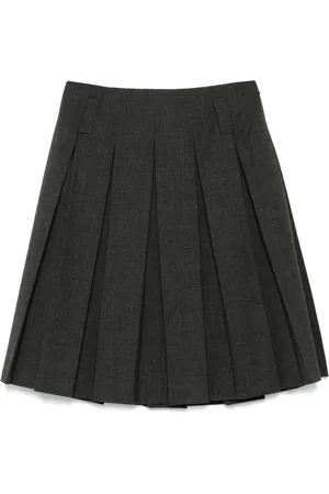 Prada Falda corta plisada