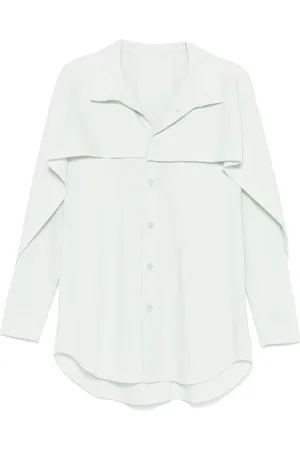 Issey Miyake Camisa con panel superpuesto