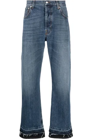 Alexander McQueen Vaqueros capri rectos