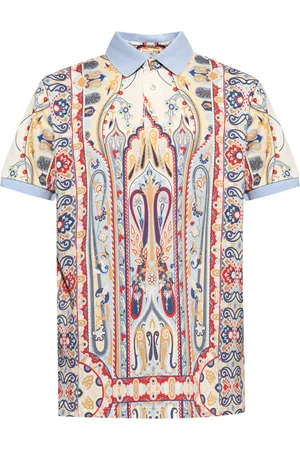Etro Polo con motivo de cachemira