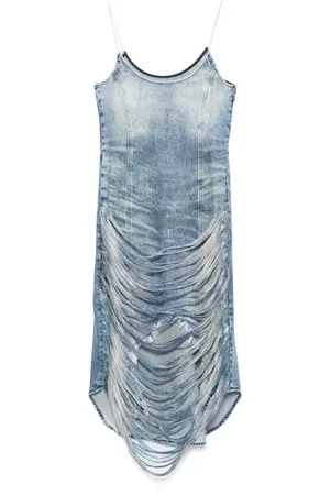 Diesel Vestido corto con flecos