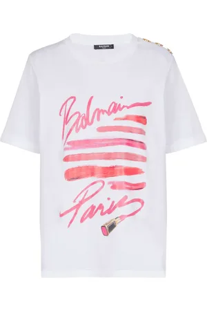 Balmain Camiseta con estampado Lipstick