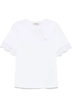 Twin-Set Camiseta con detalles de encaje