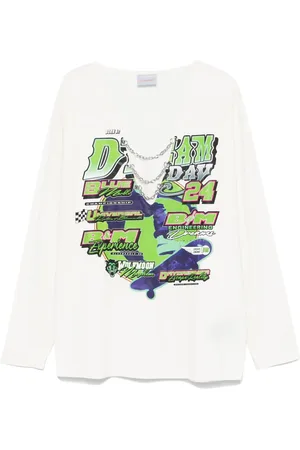 Bluemarble Camiseta con estampado Moto y cadena