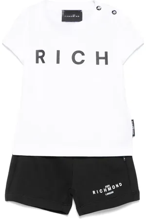John Richmond Set de pantalones cortos con logo estampado