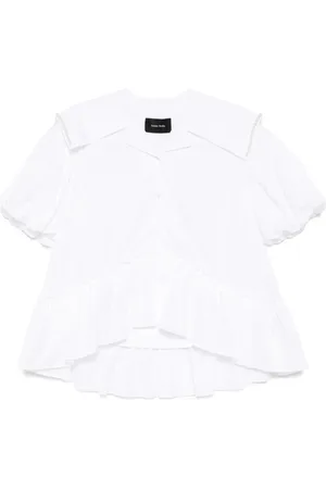 Simone Rocha Camisa con manga farol y cuello marinero