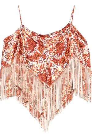 Paco rabanne Top de tirantes estampado