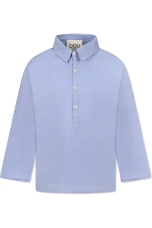 DOUUOD KIDS Camisa con media botonadura