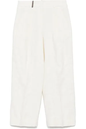 PESERICO SIGN Pantalones con motivo de bouclé