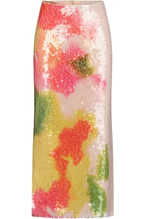 Silvia Tcherassi Falda midi con lentejuelas