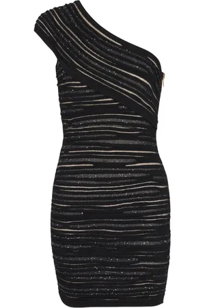 Balmain Vestido con detalle de purpurina