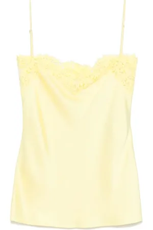 Stella McCartney Camiseta de tirantes con ribete de encaje