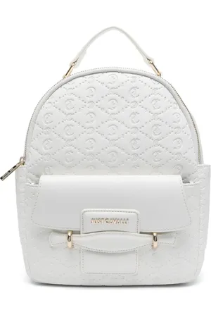 Roberto Cavalli Mochila con monograma en relievea