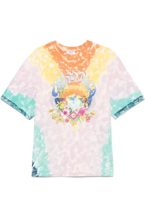 Casablanca Camiseta Surf-trip con motivo tie-dye