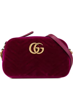 Gucci Bolso de hombro GG Marmont Matelasse pequeño de terciopelo 2000-2015