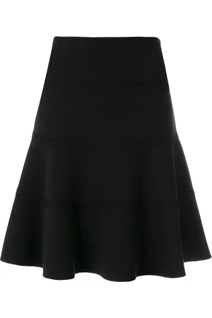 Alaïa Falda skate con detalle de encaje