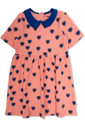 Mini Rodini Vestido con estampado de corazones