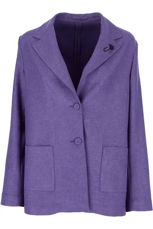 LARDINI Blazer con bolsillos de parche
