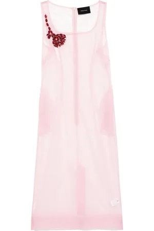 Simone Rocha Vestido con cuello cuadrado