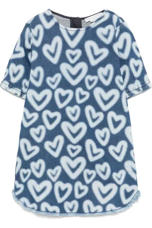Stella McCartney Vestido con estampado de corazones