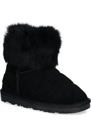 Patrizia Pepe Girl Botas con ribete de pelo artificial