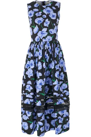 Carolina Herrera Vestido midi con estampado floral
