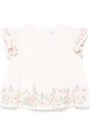 Tartine Et Chocolat Blusa y pololos con bordado floral