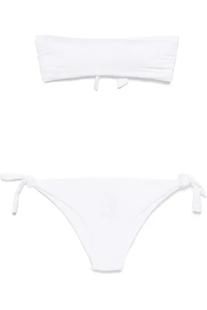 FISICO Top de bikini con bordado inglés