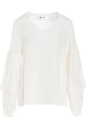 Di.la3 Pari Blusa de manga farol