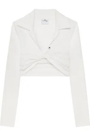Courrèges Falda con detalle retorcido