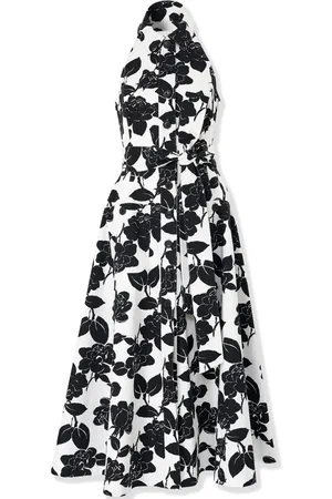 Carolina Herrera Vestido midi con motivo floral