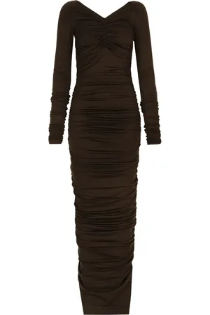 Dolce & Gabbana Vestido largo con hombros descubiertos