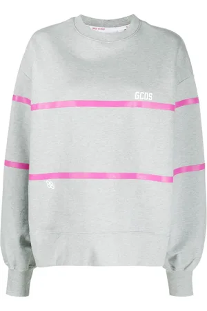 GCDS Sudadera con detalles de rayas