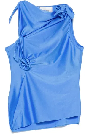 COPERNI Top asimétrico con aplique floral
