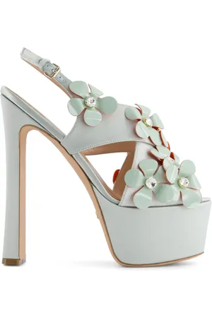 Giambattista Valli Sandalias con aplique floral