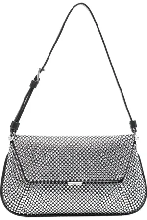 Amina Muaddi Bolso de hombro Ami Crystal mini