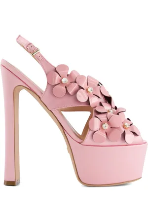 Giambattista Valli Sandalias con aplique floral