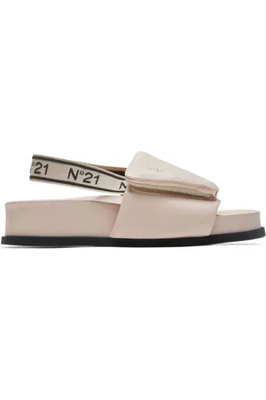 Nº21 Sandalias con logo en intarsia
