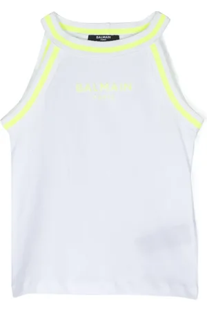 Balmain Camiseta de tirantes con logo