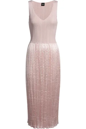 HUGO BOSS Vestido plisado