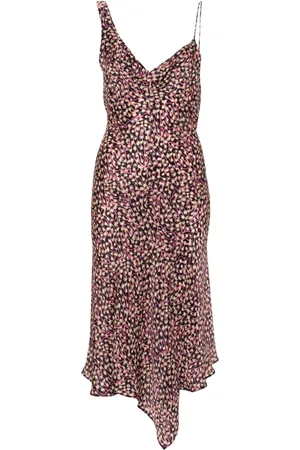 Isabel Marant Slip dress Lucia con estampado gráfico
