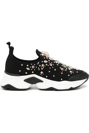 RENE CAOVILLA Zapatillas Morgana con detalles de strass