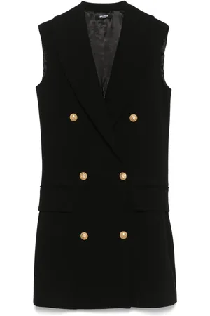 Balmain Vestido con doble botonadura