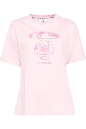 A Bathing Ape Camiseta con logo bordado