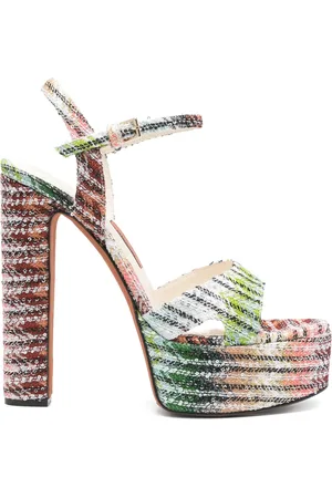 Missoni Sandalias con lentejuelas y tacón de 145 mm